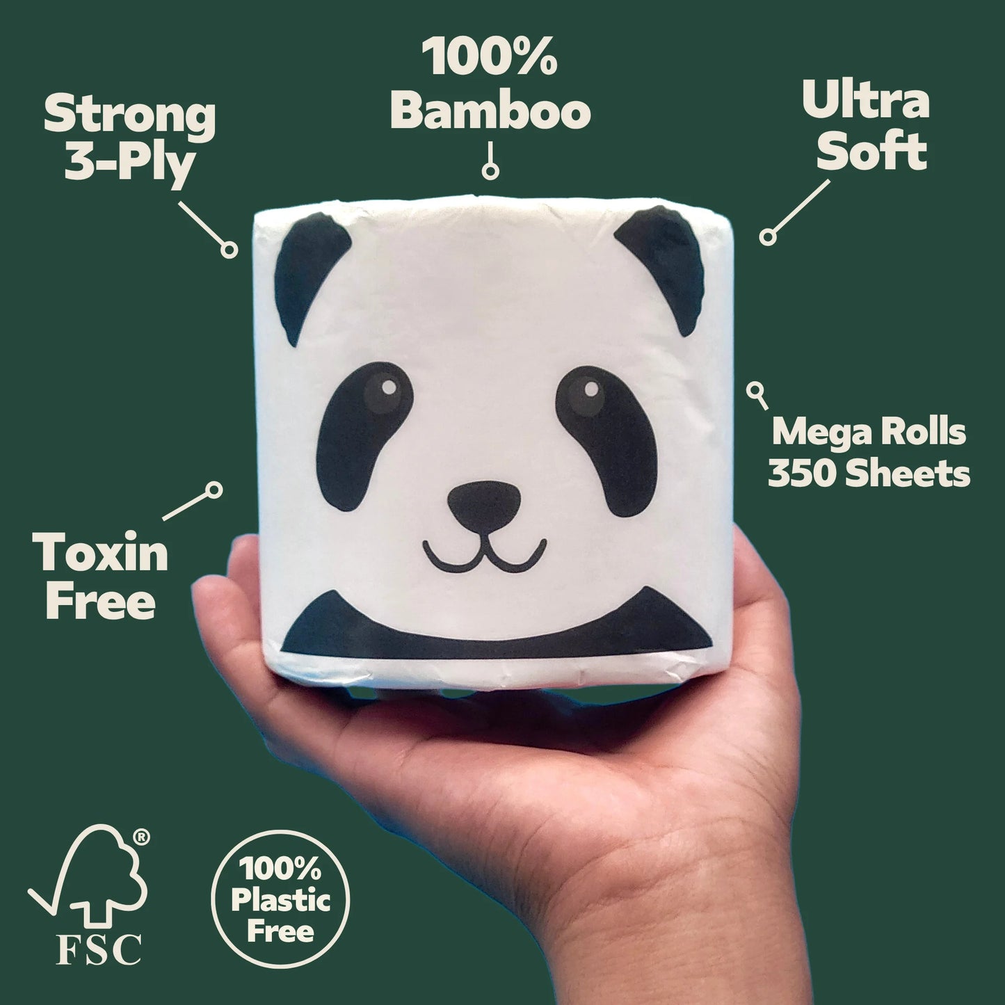 100% Bamboo Toilet Paper